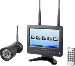Sygonix SY-4548736 Draadloze-Beveiligingscamera Kit 4-kanaals met 1 Camera 1280 x 720 Pixel 2.4GHz