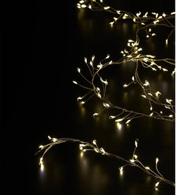 Sygonix SY-4722010 Party-lichtketting Buiten werkt op batterijen Aantal lampen 700 LED Warmwit