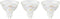 Sygonix SY-4893258 LED-lamp Energielabel E (A - G) G5.3 6.1 W = 35 W Warmwit (Ø x h) 50 mm x 44 mm 3 stuk(s)
