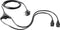 Sygonix SY-5178378 Apparaat (koud) Y-kabel Zwart 2 m