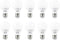 Sygonix SY-5237740 LED-lamp Energielabel E (A - G) E27 7.3 W = 60 W Warmwit (Ø x h) 60 mm x 105 mm Niet dimbaar 10 stuk(s)