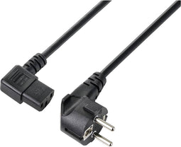 Sygonix SY-5243882 Apparaat (koud) Aansluitkabel Zwart 3.00 m