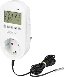 Sygonix SY-5372566 Universele thermostaat Tussenstekker Weekprogramma 1 stuk(s)