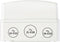 Sygonix SY-5491850 Kleine verdeelkast Opbouw (op muur) Aantal groepen: 4 Aantal rijen: 1 Inhoud: 1 stuk(s)