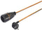 Sygonix SY-5597568 Stroom Verlengkabel 16 A Zwart, Oranje 5 m H05VV-F 3G 1,5 mm² Afsluitbaar