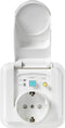 Sygonix SY-5775152 1-voudig Aardlekcontact (onderbouw) Kinderbeveiliging IP44 Wit