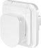 Sygonix SY-5775152 1-voudig Aardlekcontact (onderbouw) Kinderbeveiliging IP44 Wit