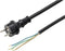 Sygonix SY-6029114 Aansluitkabel Stroom Zwart 10.00 m