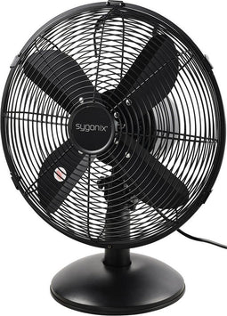 Sygonix Tafelventilator 40 W (Ø x h) 335 mm x 415 mm Zwart