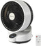 Sygonix Tafelventilator 50 W (Ø x h) 250 mm x 318 mm Zwart, Wit