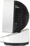 Sygonix Tafelventilator 50 W (Ø x h) 250 mm x 318 mm Zwart, Wit
