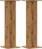 vidaXL - Plantenstandaards - 2 - st - 30x30x95 - cm - hout - artisanaal - eiken