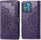 iMoshion Hoesje Geschikt voor Motorola Edge 40 Neo Hoesje Met Pasjeshouder - iMoshion Mandala Bookcase - Paars