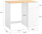 SoBuy BZR217-WN - Wasmachinekast - Opbergvakken met lade en wasmand - Wit 100 x 60 x 90 cm