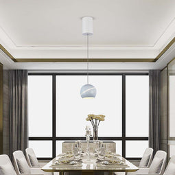 V-TAC VT-7796-W Designer plafondlampen - Designer hanglampen - IP20 - Witte behuizing - 8,5 Watt - 850 Lumen - 3000K - Modelnr: - VT-7796-W