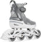 Blackwheels Flex Pro - Verstelbare Rolschaatsen Inlineskates - Lichtgewicht en comfortabel - Grijs L 38-41