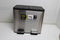 EKO Essential Splitted Recycler - Pedaalemmer 15+15 liter - RVS - Mat RVS