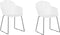 SYLVA - Eetkamerstoel - Wit - Synthetisch materiaal