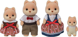 Sylvanian Families 5459 familie karamelhond- 4 speelfiguren- fluweelzacht
