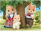 Sylvanian Families 5459 familie karamelhond- 4 speelfiguren- fluweelzacht
