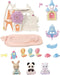 Sylvanian Families 5537 baby pretpark- schommelschip- raket- reuzenrad- kasteel- 3 babyfiguren