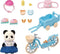 Sylvanian Families 5652 Fiets & rolschaatsset meisje Panda