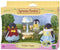 Sylvanian Families 5694 Familie Pinguïn - 3 fluweelzachte speelfiguren- ijsco wagentje