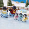 Sylvanian Families 5694 Familie Pinguïn - 3 fluweelzachte speelfiguren- ijsco wagentje
