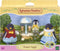 Sylvanian Families 5694 Familie Pinguïn - 3 fluweelzachte speelfiguren- ijsco wagentje