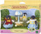Sylvanian Families 5694 Familie Pinguïn - 3 fluweelzachte speelfiguren- ijsco wagentje