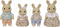 Sylvanian Families 5706 Familie Creme Konijn- 4 fluweelzachte speelfiguren