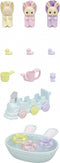Sylvanian Families 5707 Drieling BABY Creme Konijn Badspeelset- inclusief 3 fluweelzachte baby speelfiguren