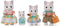 Sylvanian Families 5738 Familie Latte Kat- 4 fluweelzachte speelfiguren