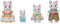 Sylvanian Families 5738 Familie Latte Kat- 4 fluweelzachte speelfiguren