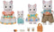 Sylvanian Families 5738 Familie Latte Kat- 4 fluweelzachte speelfiguren