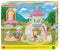 Sylvanian Families 5746 Baby Zandbak & Zwembad- inclusief 1 fluweelzachte bloemen hangoor konijn baby
