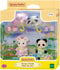 Sylvanian Families 5748 Duo Peutervriendjes Regendag- inclusief 2 fluweelzachte speelfiguren