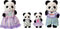 Sylvanian Families Familie Panda 5529 - fluweelzachte speelfiguren