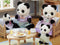Sylvanian Families Familie Panda 5529 - fluweelzachte speelfiguren