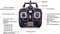 Syma X54HC HD camera Drone + Altitude mode zwart+ pak batterijen