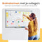 Goliving Whiteboard - Magnetisch bord - 60 x 90 cm - Droog uitwisbaar - Krasvast emaille - Wit