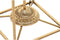 Bureaulamp DKD Home Decor Gouden 220 V 50 W Modern Geometrisch (30 x 30 x 71 cm)