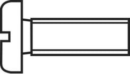 TOOLCRAFT 800272 Cilinderschroeven M6 50 mm Sleuf DIN 84 ISO 1207 Kunststof, Polyamide 10 stuk(s)