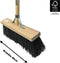 Synx Tool bezem Nylon Straatbezem Zwart 40cm - bezem buiten - Bezems - Tuinbezem - Kunststof haren - Bezem met steel 150 cm - Schrobborstels - Buitenbezem - schoonmaakartikelen - Steel 150 cm