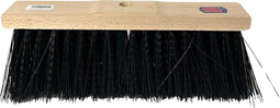 Synx Tool Nylon Straatbezem Zwart 40cm - Bezems - Straatbezem Kunststof haren - Bezem zonder steel- Schrobborstels - Buitenbezem - schoonmaakartikelen - exclusief steel