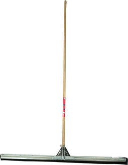 Synx Tools 100cm Vloertrekker met steel 150 cm Zwart 100 cm - Trekkers/moppen - Dweilen - vloerwisser met waterkeerrand - Schoonmaakartikelen - Vloermop/Vloerreiniger - Met Steel 150cm