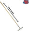 Synx Tools 35 cm Vloertrekker met steel 150cm - Vloerwisser- 35cm - Trekkers - Wit - Vloermop / Vloerreiniger - Met Houten Steel 150 CM