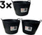 Synx Tools 3x Flexibele kuip emmer 42L - Opbergmanden - flexibele wasmand - flexibele emmer - Flex tub