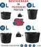 Synx Tools 3x Flexibele kuip emmer 42L - Opbergmanden - flexibele wasmand - flexibele emmer - Flex tub