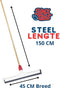 Synx Tools 45cm Vloertrekker met steel 150 - Watertrekker- Trekkers - Kunststof - Dweilen/ Natuurrubber - Vloermop/Vloerreiniger - Met Houten Steel 150cm